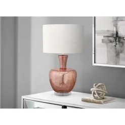 Monarch 26"H Glass Table Lamp Red Discount