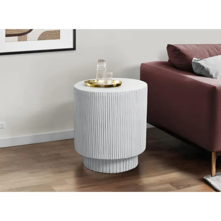 Monarch 25"H Indoor or Outdoor Accent Table - White Online