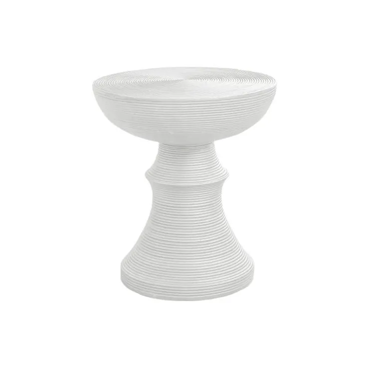 Monarch 25"H Indoor or Outdoor Accent Table - White Clearance
