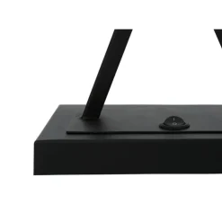 Monarch 25"H Metal Table Lamp with USB Ports Black Best