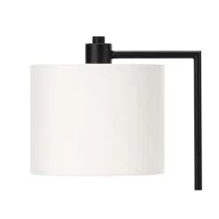 Monarch 19"H Metal Table Lamp with USB Ports Black
