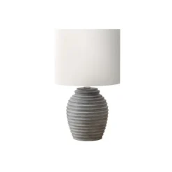 Monarch 17"H Resin Table Lamp Grey Outlet