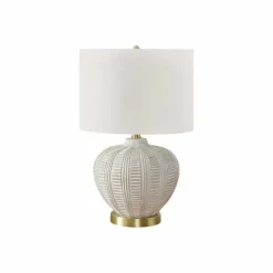 Monarch 21"H Resin Table Lamp Cream Outlet