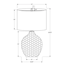 Monarch 25"H Resin Table Lamp Brown