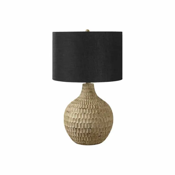 Monarch 25"H Resin Table Lamp Brown