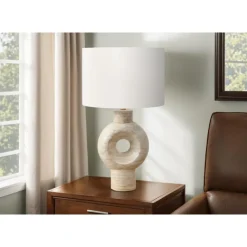 Monarch 28"H Resin Table Lamp Beige