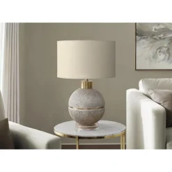 Monarch 26"H Resin Table Lamp Brown