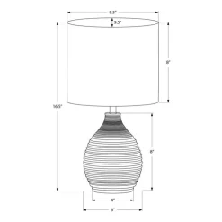 Monarch 17"H Resin Table Lamp Brown Clearance
