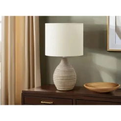 Monarch 17"H Resin Table Lamp Brown Clearance
