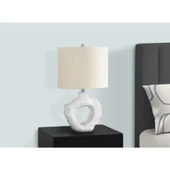 Monarch 25"H Resin Table Lamp Cream Outlet