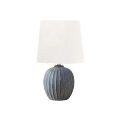 Monarch 19"H Resin Table Lamp Grey