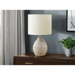 Monarch 17"H Resin Table Lamp Ivory Sale