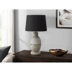 Monarch 25"H Resin Table Lamp Grey Hot