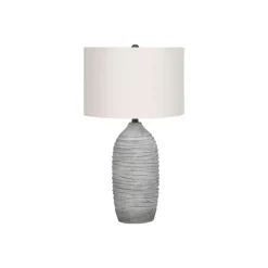 Monarch 27"H Resin Table Lamp Grey Outlet