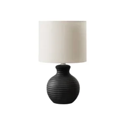 Monarch 16"H Resin Table Lamp Black