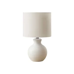 Monarch 16"H Resin Table Lamp White New