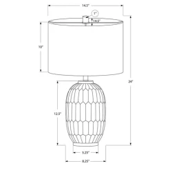 Monarch 24"H Resin Table Lamp Cream Discount