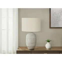 Monarch 24"H Resin Table Lamp Cream Discount