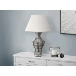 Monarch 28"H Resin Table Lamp Grey New