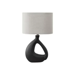 Monarch 23"H Resin Table Lamp Black Hot