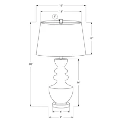 Monarch 28"H Resin Table Lamp Brown Discount