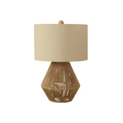 Monarch 22"H Rope Table Lamp Brown Clearance