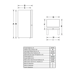 Haier 14,5 Cu Ft 28 In Refrigerator Bottom Freezer, French door - QJS15HYRFS Stainless Steel Outlet