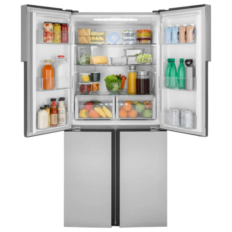 Haier 16,8 Cu Ft 33 In Refrigerator Bottom Freezer, French door - QHE16HYPFS Stainless Steel Outlet
