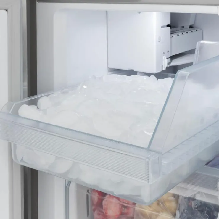 Haier 16,8 Cu Ft 33 In Refrigerator Bottom Freezer, French door - QHE16HYPFS Stainless Steel Outlet