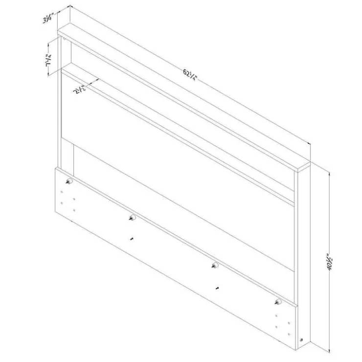Meubles South Shore Headboard (54"/60") - South Shore Nordik Oak Sale
