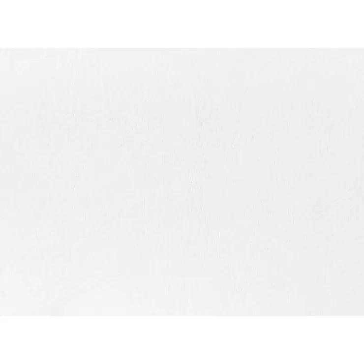Monarch Headboard - queen size - button tufted / upholstered panel - leather-lo - White
