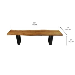 67-Inch Bench Outlet