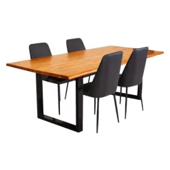 84-Inch Table with 4 Chairs Clearance