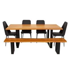 84-Inch Table with 4 Chairs Clearance