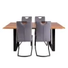 67-Inch Table with 4 Chairs - Grey Online