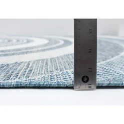 Indoor or Outdoor Rug - 7 x 10 Blue Hot