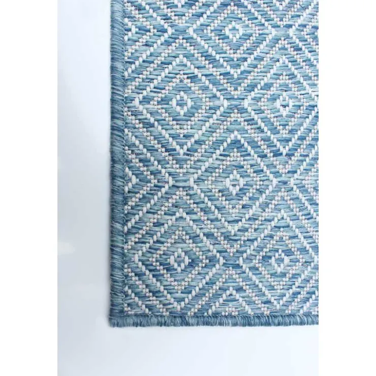 Indoor or Outdoor Rug - 7 x 10 Blue Discount