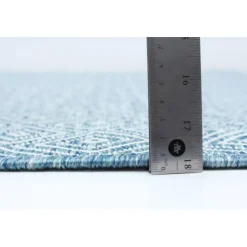 Indoor or Outdoor Rug - 7 x 10 Blue Discount