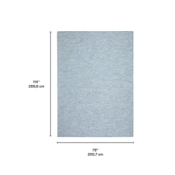 Indoor or Outdoor Rug - 7 x 10 Blue Discount
