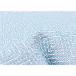 Indoor or Outdoor Rug - 5 x 7 Light Blue New