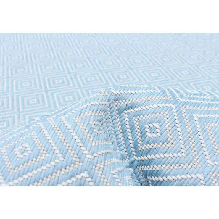 Indoor or Outdoor Rug - 5 x 7 Light Blue New