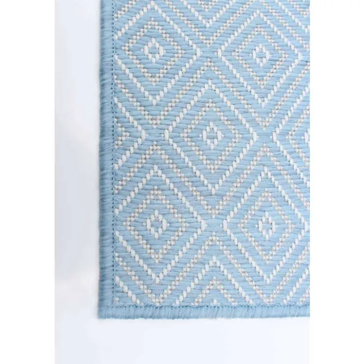 Indoor or Outdoor Rug - 5 x 7 Light Blue New