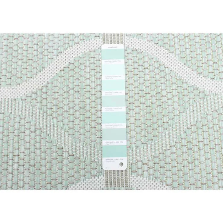 Indoor or Outdoor Rug - 5 x 7 Mint Green Hot