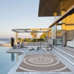 Indoor or Outdoor Rug - 5 x 7 Grey Outlet