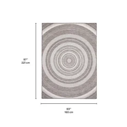 Indoor or Outdoor Rug - 5 x 7 Grey Outlet