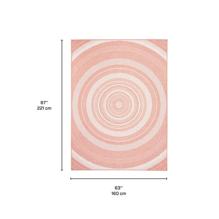 Indoor or Outdoor Rug - 5 x 7 Coral Outlet