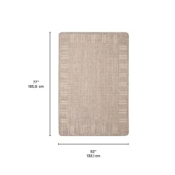 Indoor or Outdoor Rug - 4 x 6 Taupe