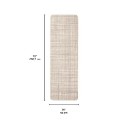 Indoor or Outdoor Rug - 2 x 7 Cream Clearance