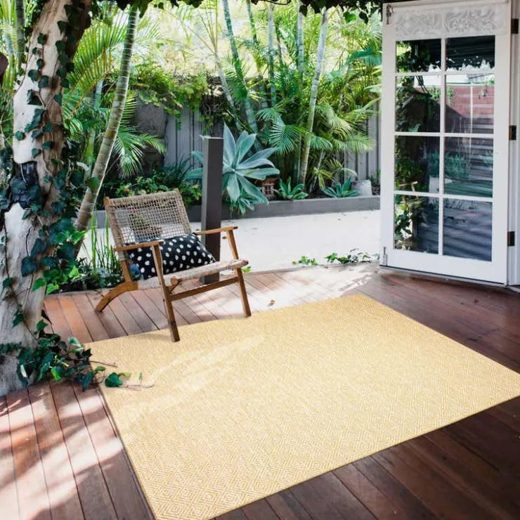Indoor or Outdoor Rug - 7 x 10 Gold Outlet