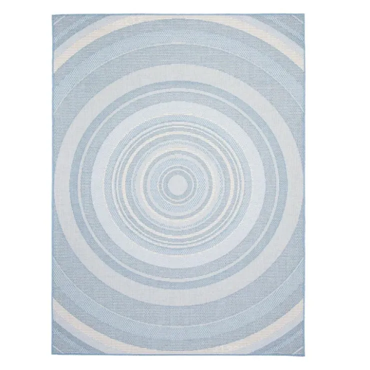 Indoor or Outdoor Rug - 5 x 7 Light Blue